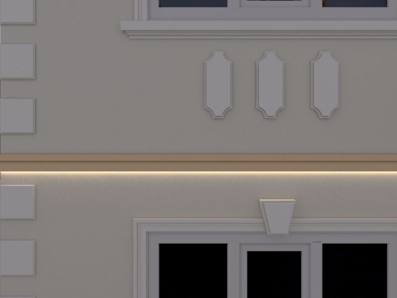Brau decorativ fatada FP325 50x150x2000 mm - imagine 3