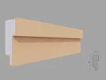 Brau decorativ fatada FP325 50x150x2000 mm