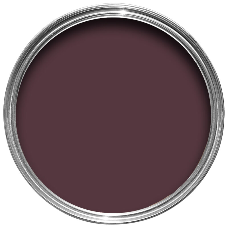 Vopsea bordo satinata 40 la suta luciu pentru interior Farrow and Ball Modern Eggshell Brinjal No. 222 5 Litri - imagine 2