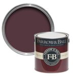 Vopsea bordo mata 7 la suta luciu pentru interior Farrow and Ball Modern Emulsion Brinjal No. 222 2.5 Litri