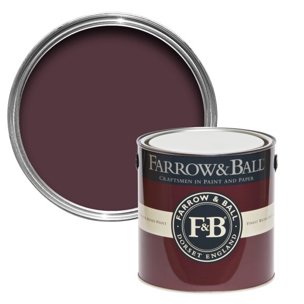 Vopsea bordo mata, interior, luciu redus, ecologica, Farrow & Ball, Brinjal 222, 100 ml