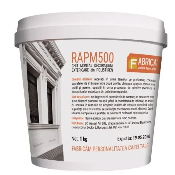 Chit de montaj profile exterior RAPM 500, 5kg