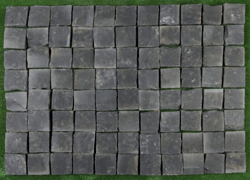 Calcar Black Limestone Placaj 10x10 3 Natural - imagine 2