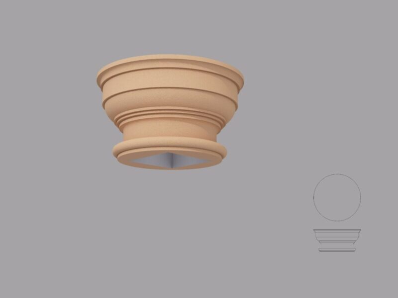 Capitel Coloana DORIC-400 250x440x590 mm - imagine 2