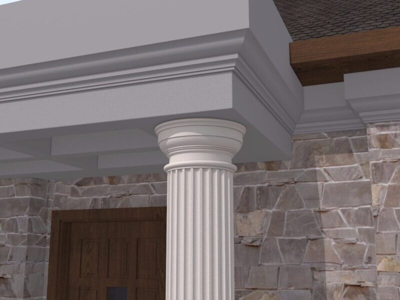 Capitel Coloana DORIC-400 250x440x590 mm - imagine 3