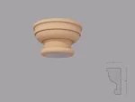Capitel coloană FP902-300, arhitectură exterioară, polistiren, Fabrica de Profile, 230x270x430 mm