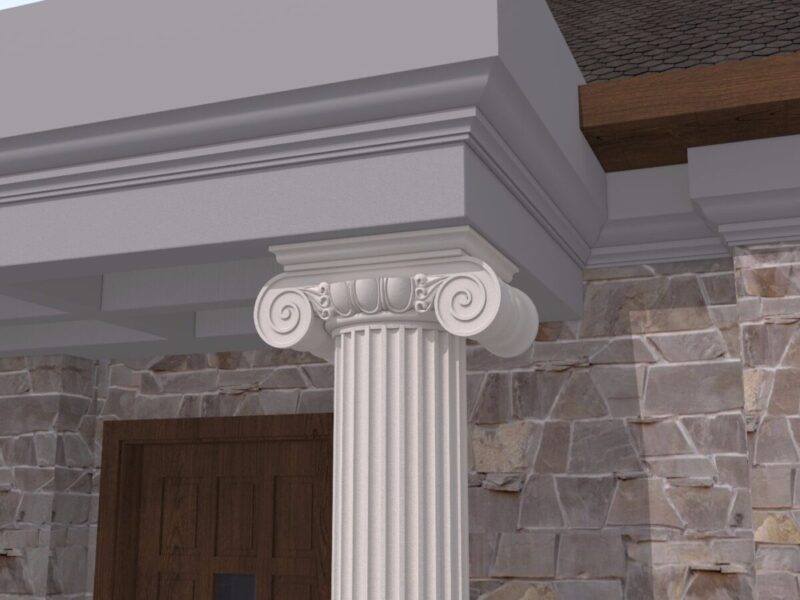 Capitel Coloana IONIC-400 225x400x735 mm - imagine 3