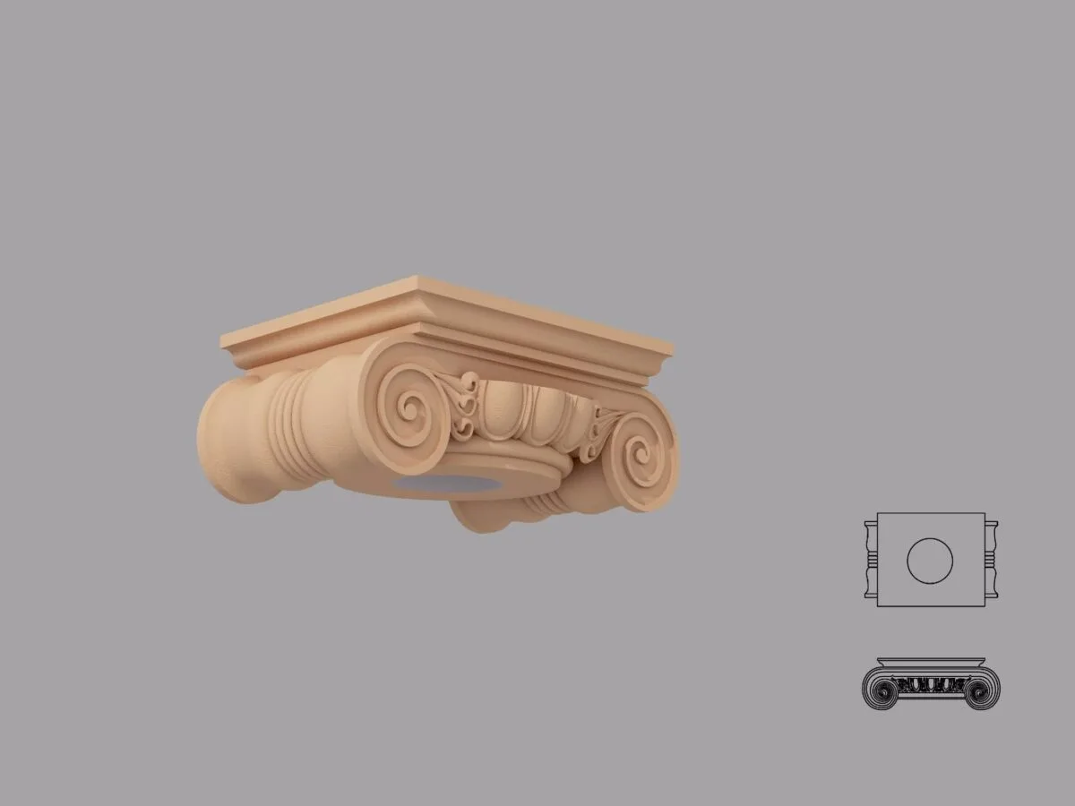 Capitel Coloana IONIC-400 225x400x735 mm