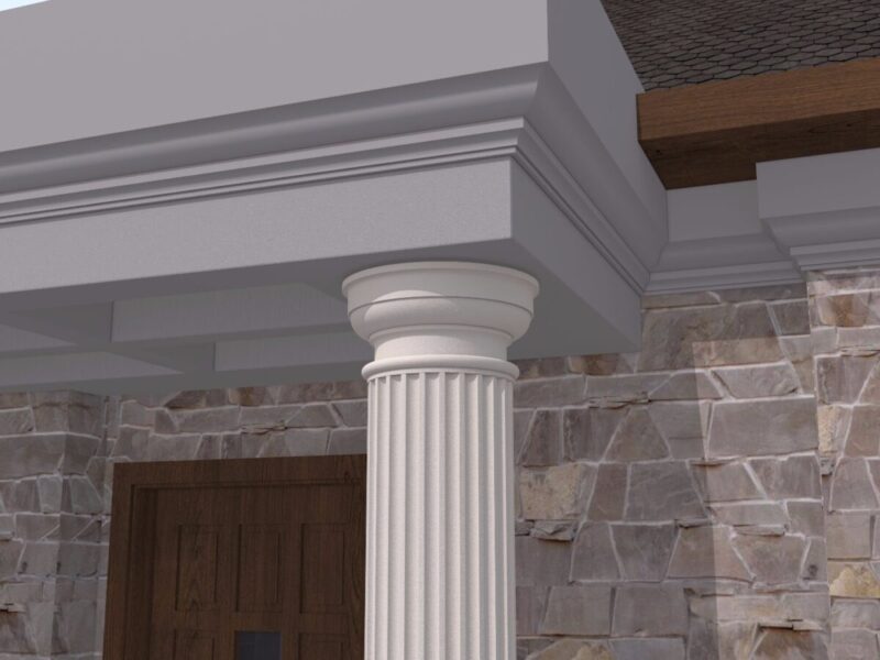 Capitel Coloana TOSCANA-450 230x500x645 mm - imagine 3
