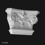 Capitel Pilastri Poliuretan Gaudi 1.21.001 150x69x230 mm