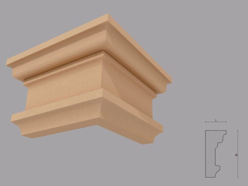 Capitel Pilastru FP702-300 250x410x100 mm - imagine 3