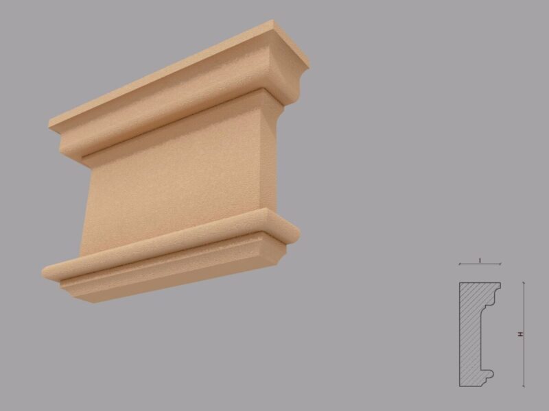 Capitel Pilastru FP703-250 250x360x100 mm - imagine 2
