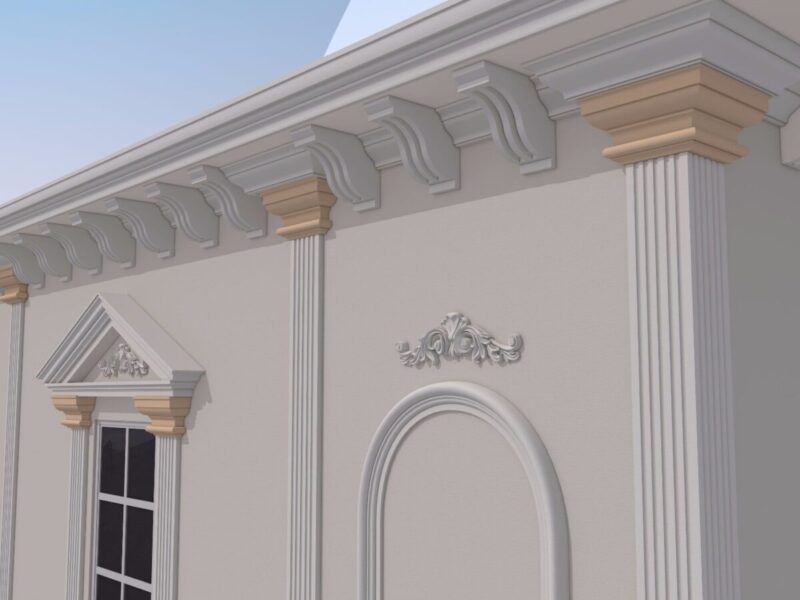 Capitel Pilastru FP704-250 250x380x110 mm - imagine 3