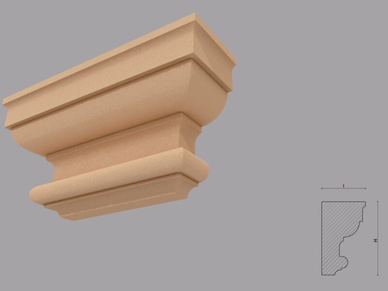 Capitel Pilastru FP704-250 250x380x110 mm - imagine 4