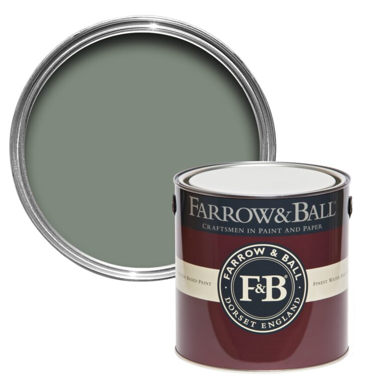 Vopsea verde mata 7 la suta luciu pentru interior Farrow and Ball Mostra Card Room Green No. 79 100 ml
