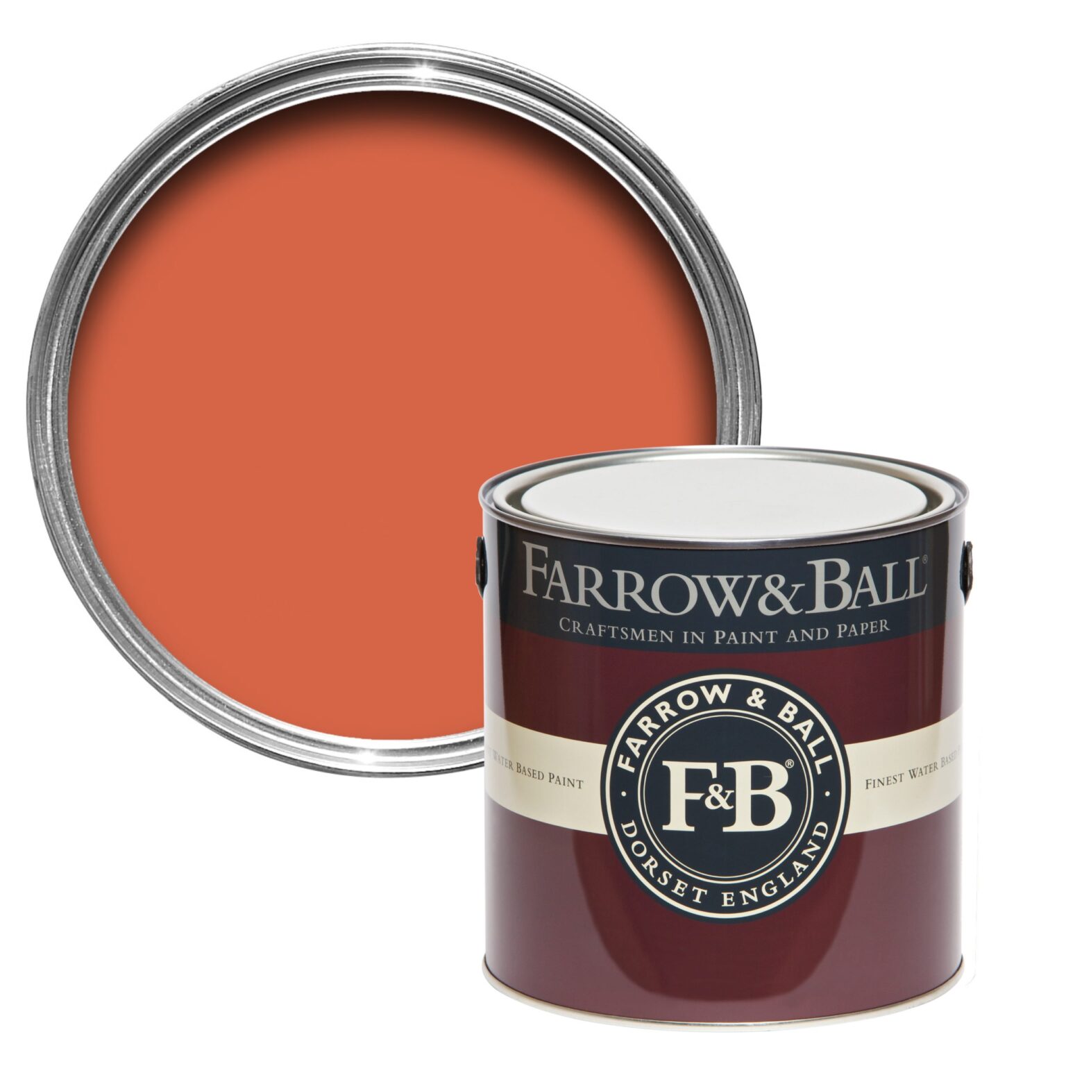 Vopsea orange mata 7 la suta luciu pentru interior Farrow and Ball Mostra Charlotte's Locks No. 268 100 ml