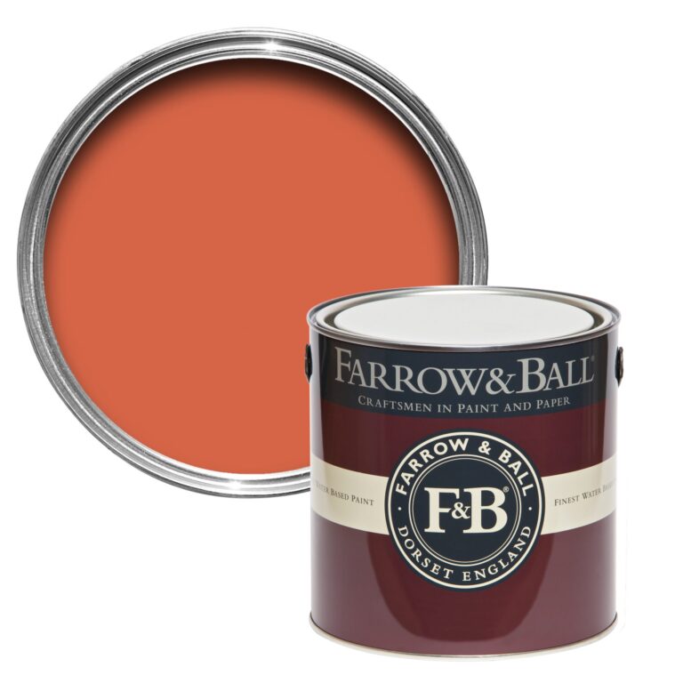 Vopsea orange mata 7 la suta luciu pentru interior Farrow and Ball Mostra Charlotte's Locks No. 268 100 ml