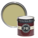 Vopsea verde mata 2 la suta luciu pentru interior Farrow and Ball Casein Distemper Churlish Green No. 251 2.5 Litri