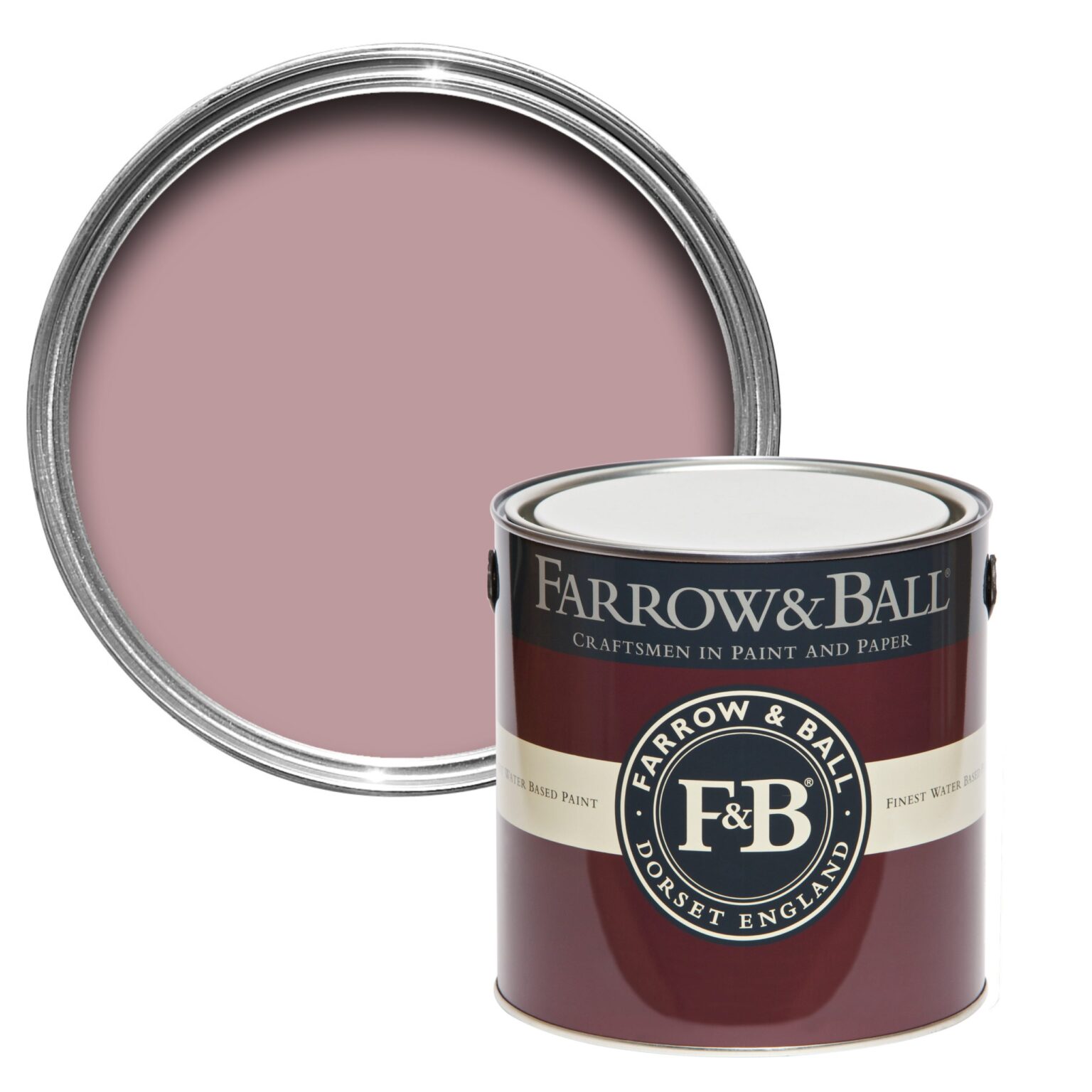 Vopsea roz mata 7 la suta luciu pentru interior Farrow and Ball Mostra Cinder Rose No. 246 100 ml