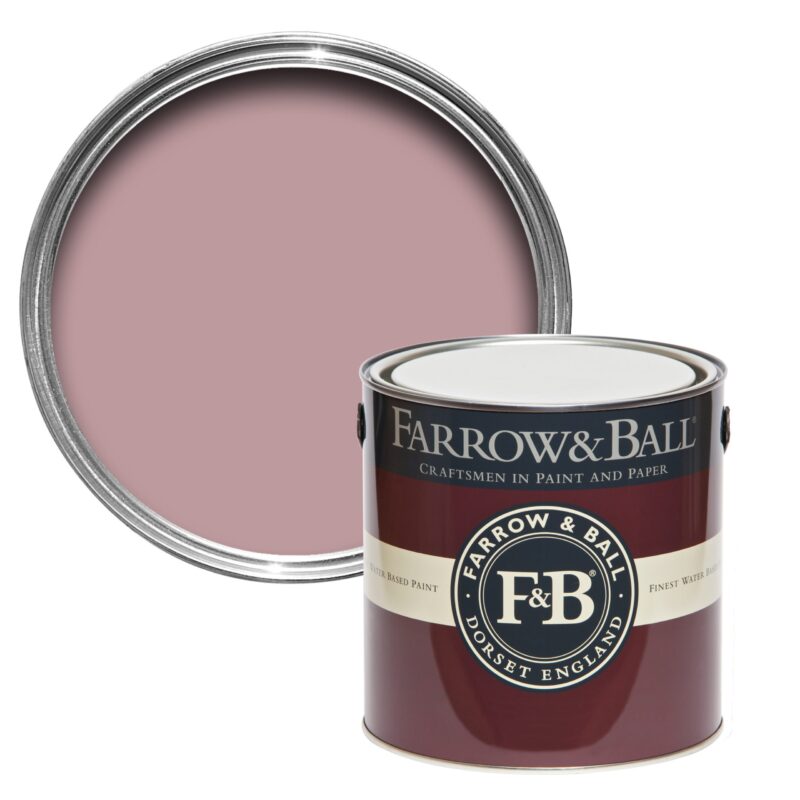 Vopsea roz satinata 20 la suta luciu pentru interior Farrow and Ball Estate Eggshell Cinder Rose No. 246 5 Litri - imagine 2
