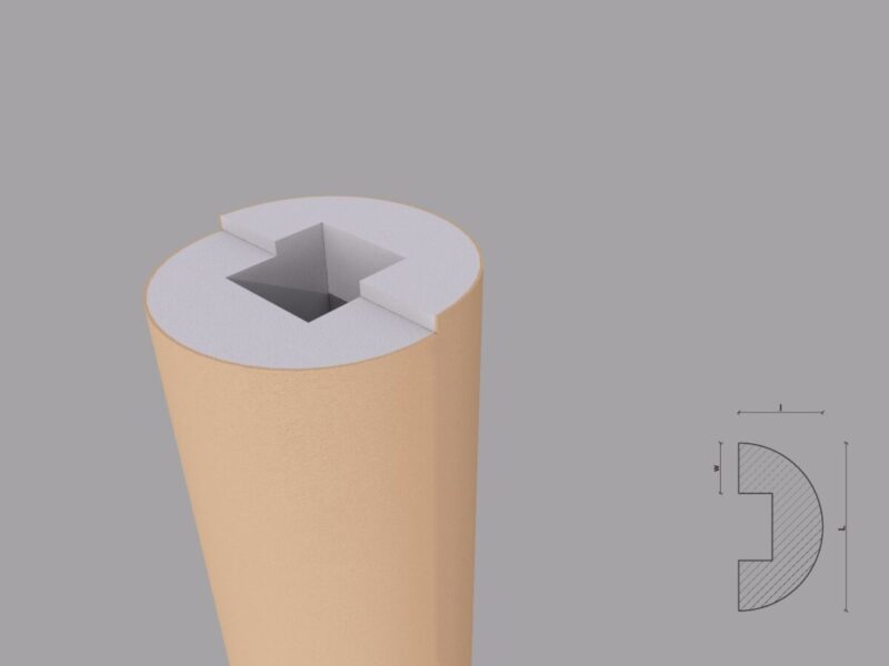 Coloana Decorativa FP803-450 450xØ450x2000 mm - imagine 3