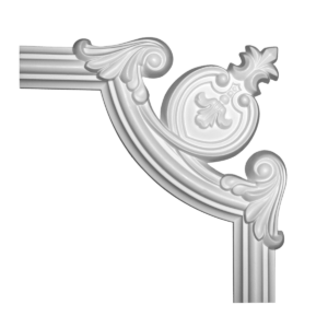 Ornament colt poliuretan, Gaudi 1.52.284, 256x26x256 mm