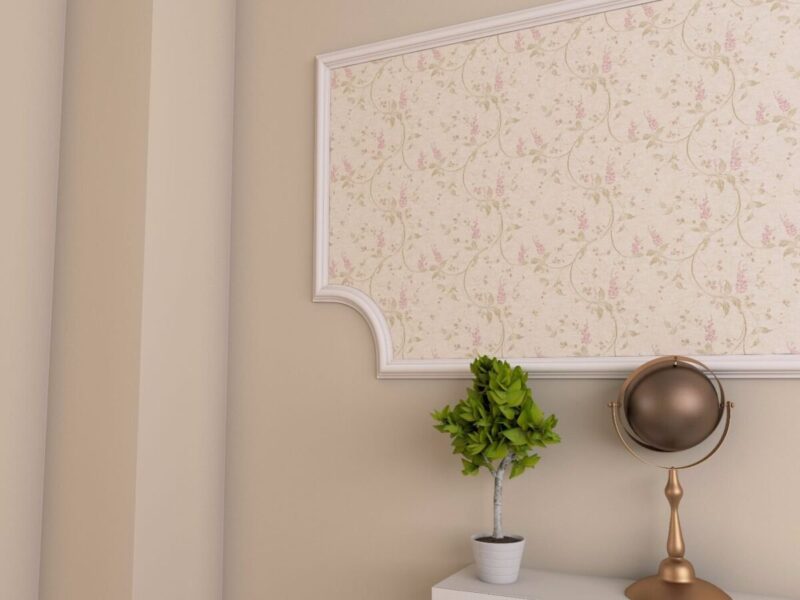 Coltar brau decorativ din poliuretan, simplu, BR1