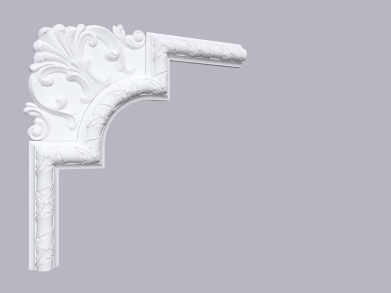 Coltar de brau de poliuretan C1BR1F 350x350 mm - imagine 2