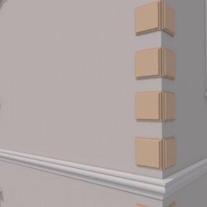 Coltar decorativ fatada FPCL1 250x250x30 mm