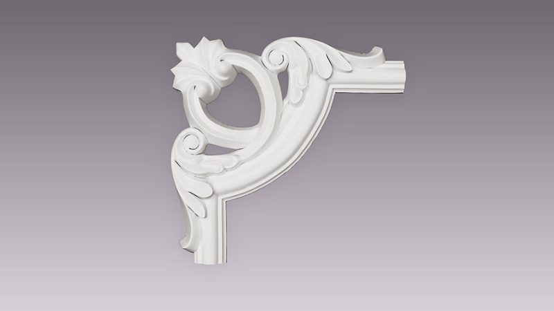 Coltar decorativ poliuretan B104-3 18 X 18 X 2.5 mm