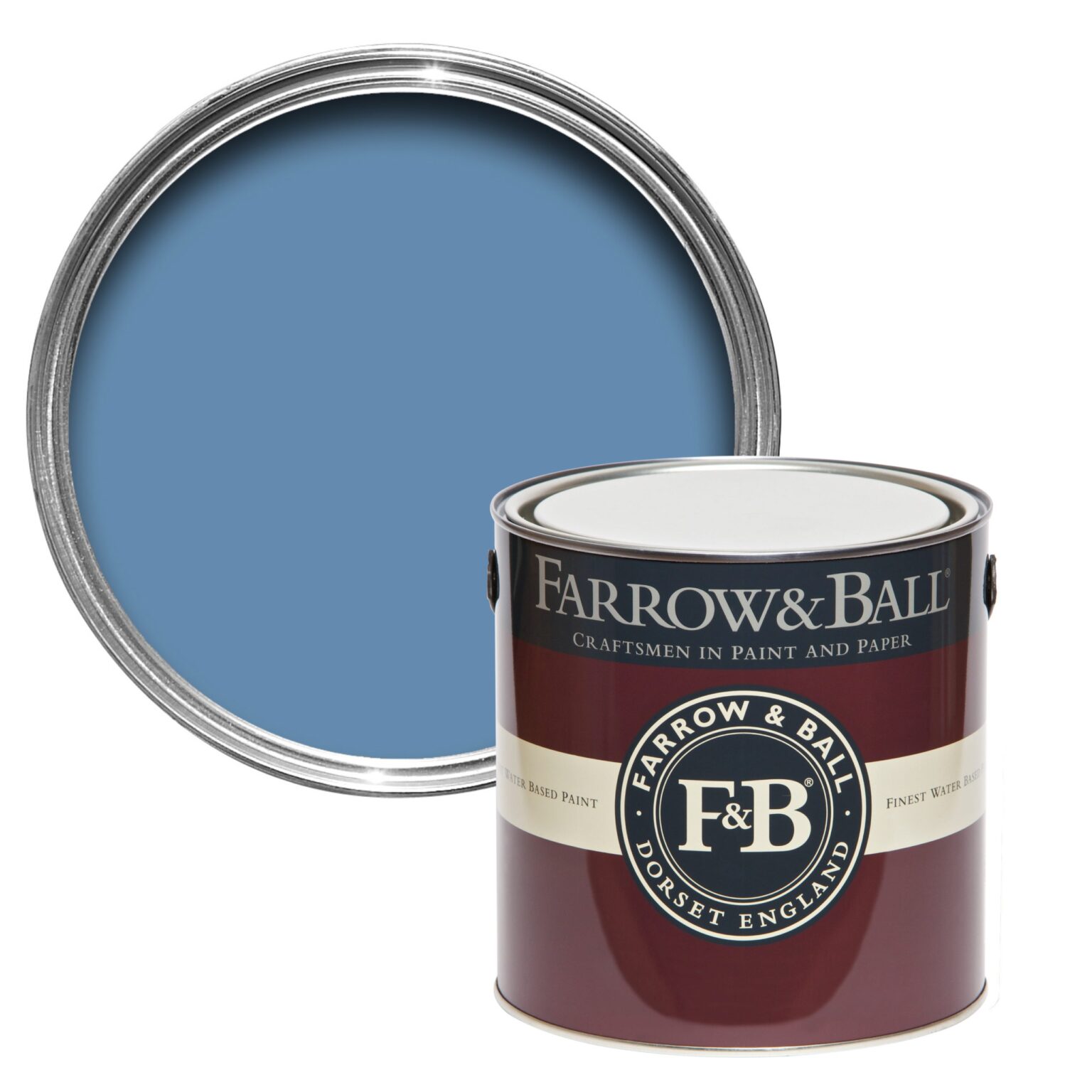 Vopsea albastra mata 7 la suta luciu pentru interior Farrow and Ball Mostra Cook's Blue No. 237 100 ml