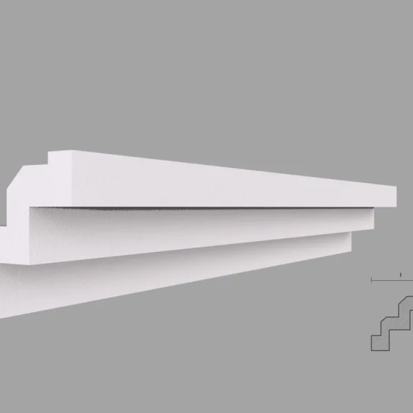 Cornisa Decorativa Tavan BC04 75x75x2000 mm