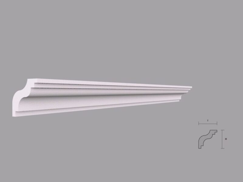 Cornisa Decorativa Tavan BC06 40x40x2000 mm - imagine 2