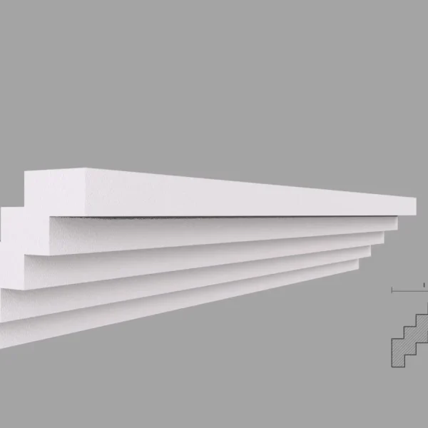 Cornisa Decorativa Tavan BC08 90x90x2000 mm