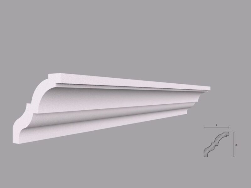 Cornisa Decorativa Tavan BC09 70x70x2000 mm - imagine 3
