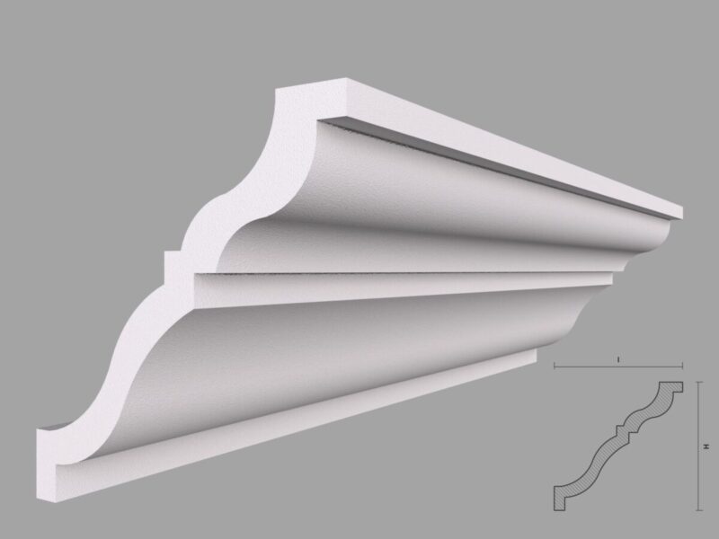 Cornisa Decorativa Tavan BC11 135x135x2000 mm - imagine 2