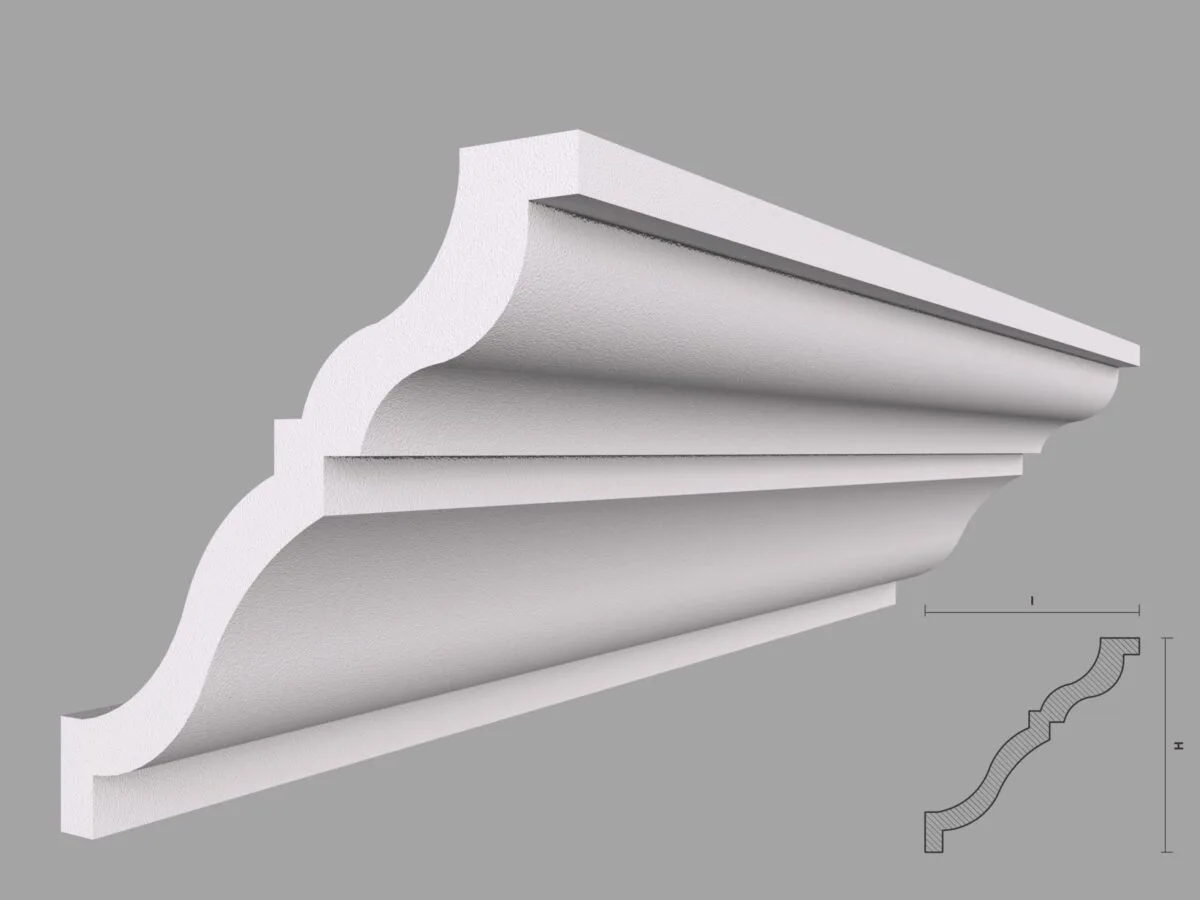 Cornisa Decorativa Tavan BC11 135x135x2000 mm