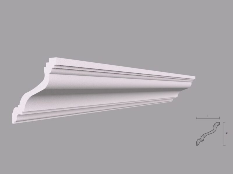 Cornisa Decorativa Tavan BC14 80x80x2000 mm - imagine 2