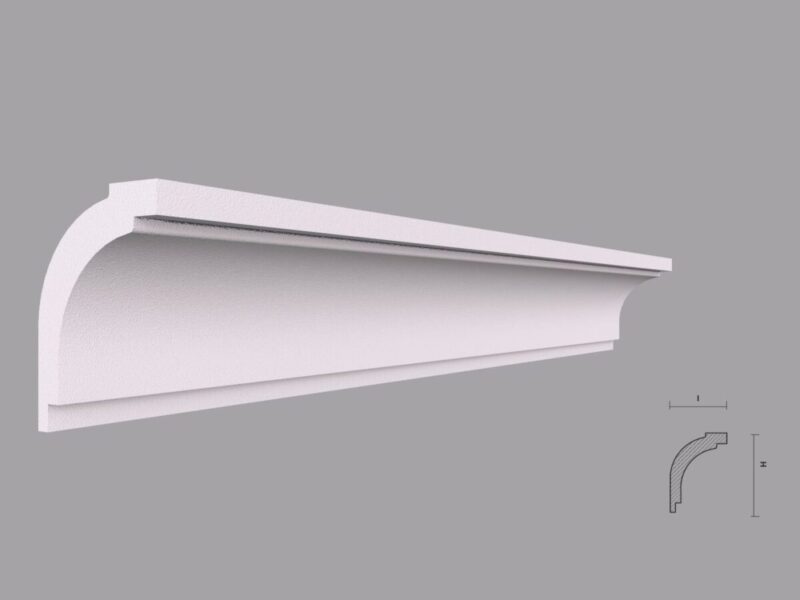 Cornisa Decorativa Tavan BC16 50x70x2000 mm - imagine 2