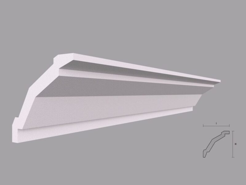 Cornisa Decorativa Tavan BC18 75x75x2000 mm - imagine 2