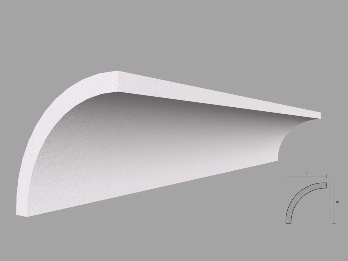 Cornisa Decorativa Tavan BC19 82x82x2000 mm