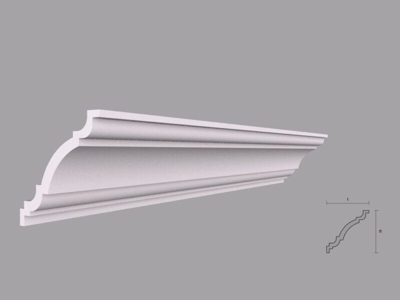 Cornisa Decorativa Tavan BC23-08 80x80x2000 mm - imagine 2