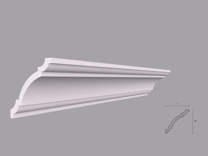 Cornisa Decorativa Tavan BC24-08 80x80x2000 mm - imagine 2
