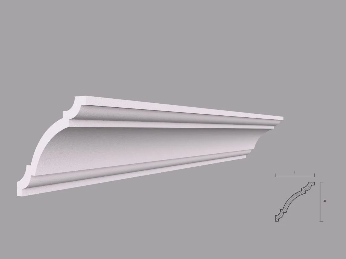 Cornisa Decorativa Tavan BC24-08 80x80x2000 mm