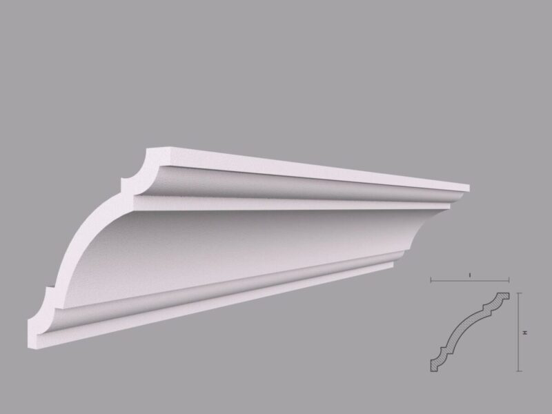 Cornisa Decorativa Tavan BC24-10 100x100x2000 mm - imagine 2