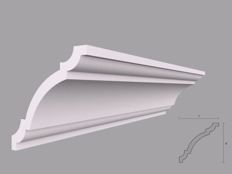 Cornisa Decorativa Tavan BC24-12 120x120x2000 mm - imagine 2