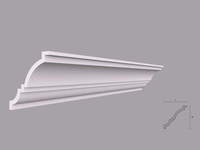 Cornisa Decorativa Tavan BC25-08 80x80x2000 mm - imagine 4
