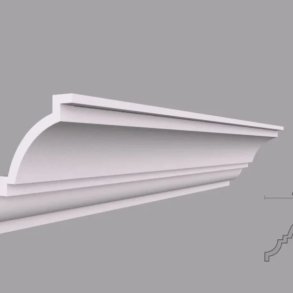 Cornisa decorativa tavan, stil modern, BC25-10, 100x2000 mm