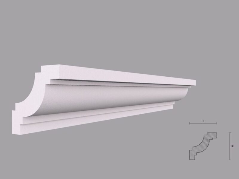 Cornisa Decorativa Tavan BC28-08 80x80x2000 mm - imagine 4