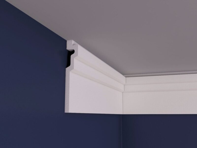 Cornișă tavan BC30, polistiren extrudat, 30x165x2000 mm